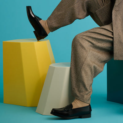 ＜Haruta＞ Women’s Coin Loafers / Black