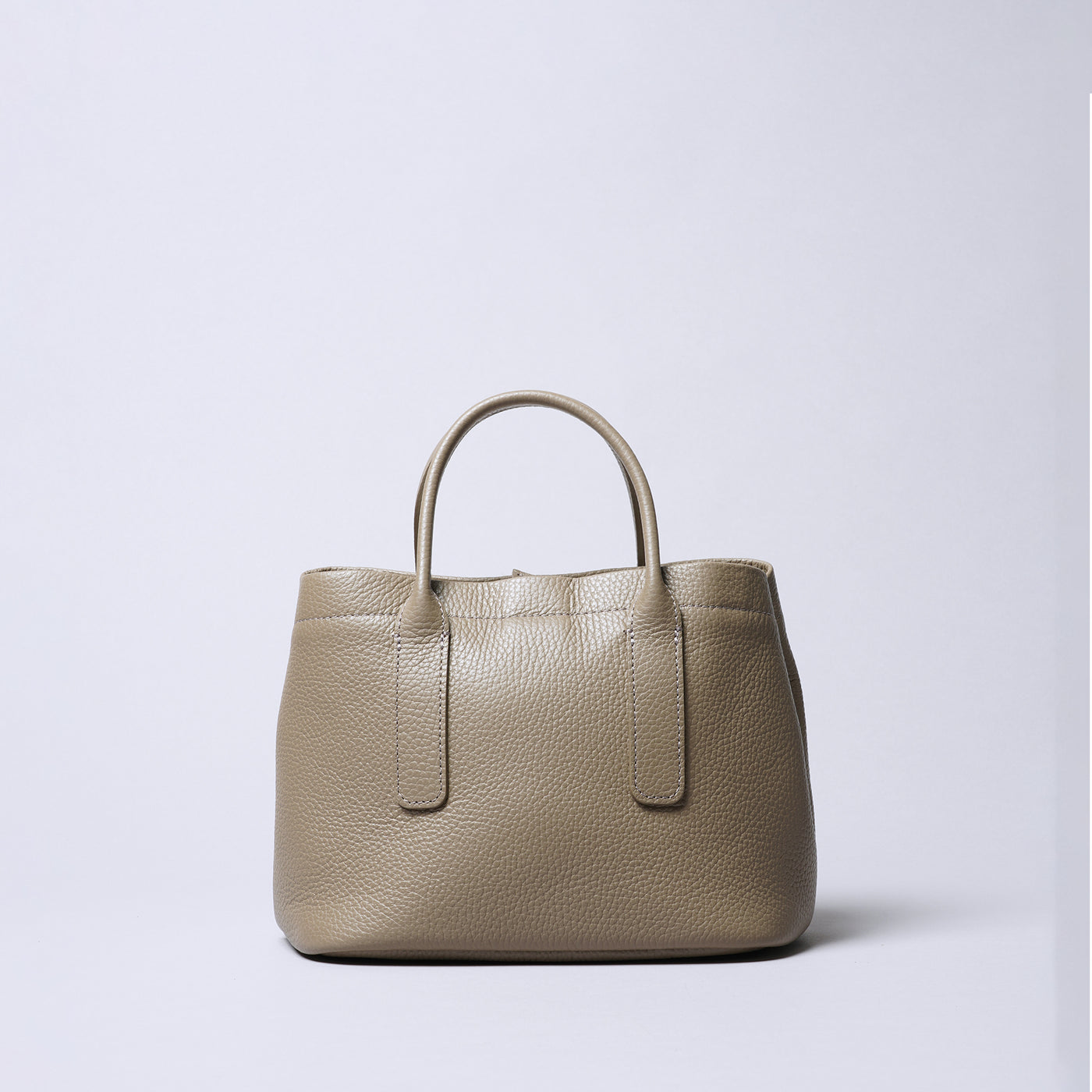 <itten-itten> Leather Mini Tote (w/ D) / Pistachio