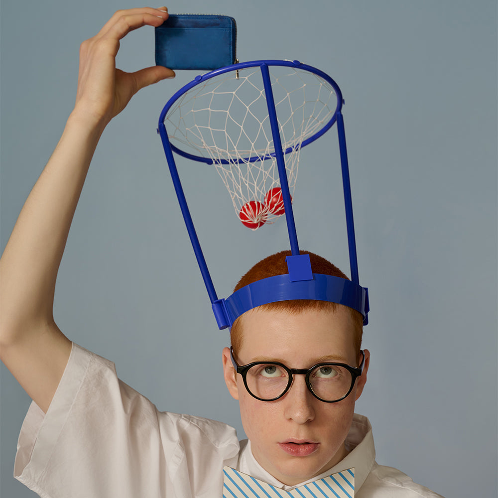 ＜KIKUHIRO＞藍染 迷你錢包/藍色