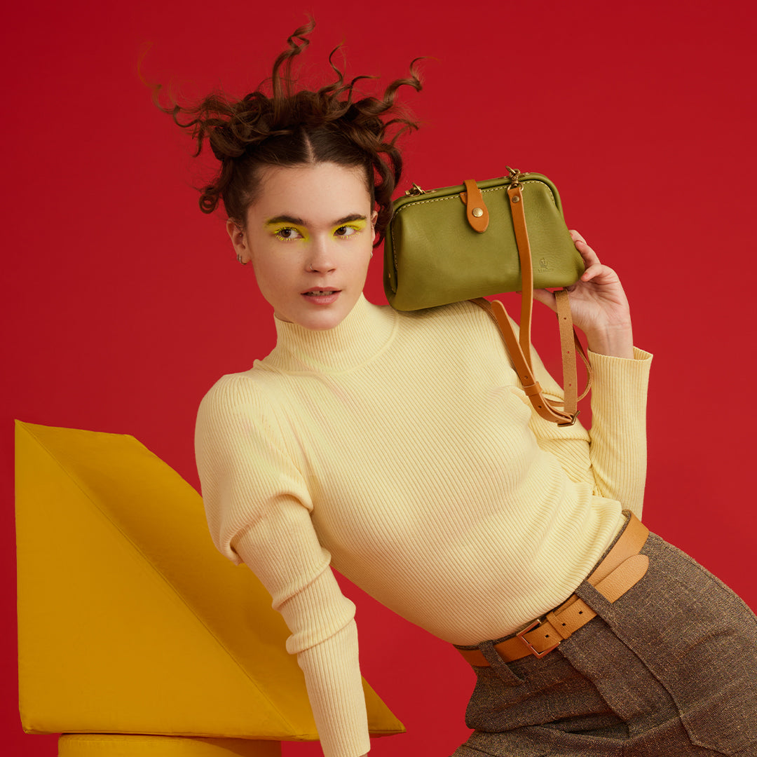 ＜キソラ＞エピカ 口枠ショルダー/GRN (グリーン)