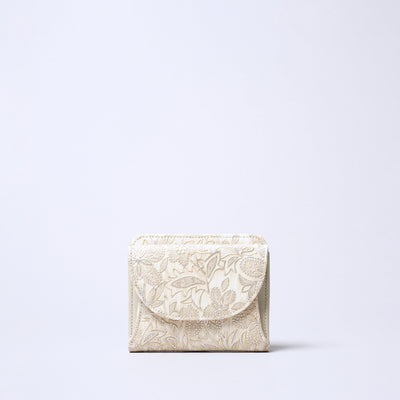 <ARUKAN> Claire Bi-Fold Wallet / Pearl White