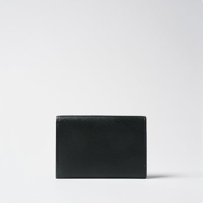 <Hawk Feathers> Kangaroo Business Card Holder with Gusset / Black