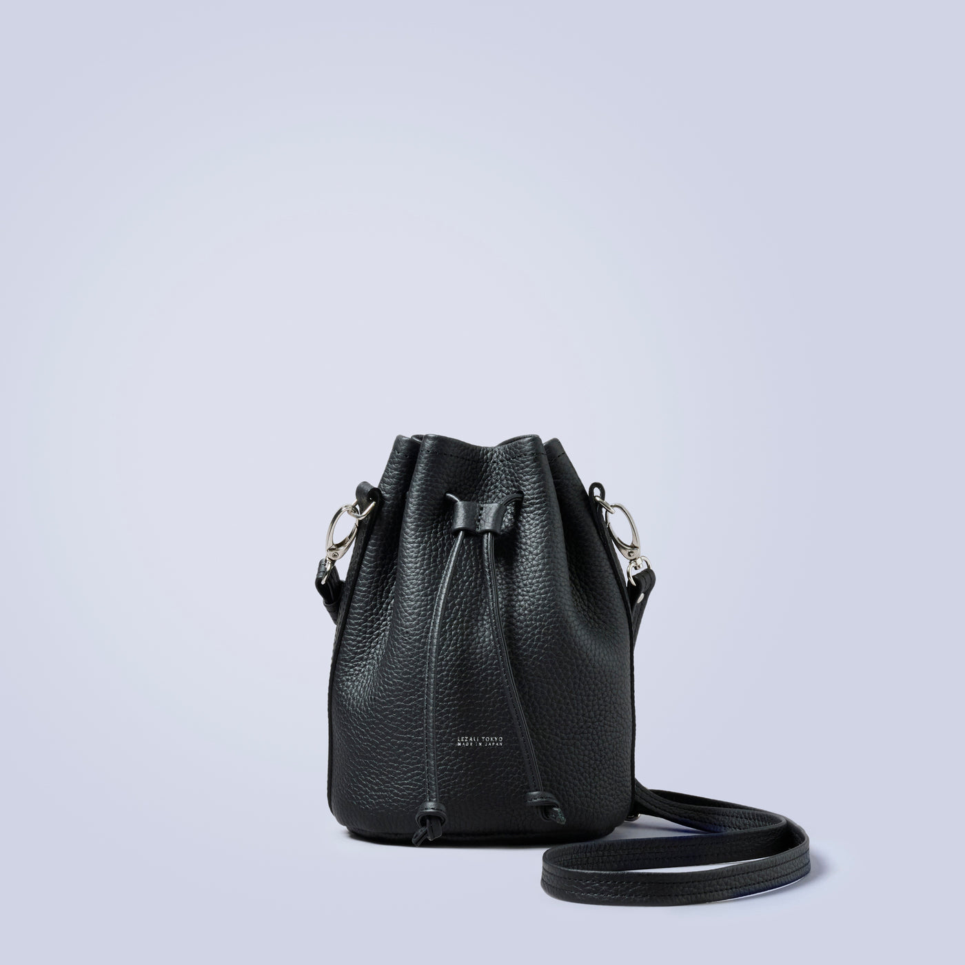 ＜レザリ＞エンボスミニ巾着ショルダー/トープ