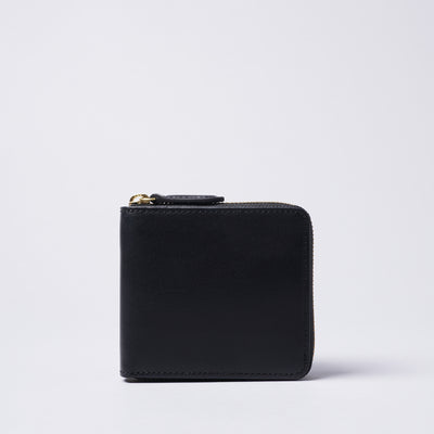 ＜スロウ＞herbie -round short wallet-/ブラック