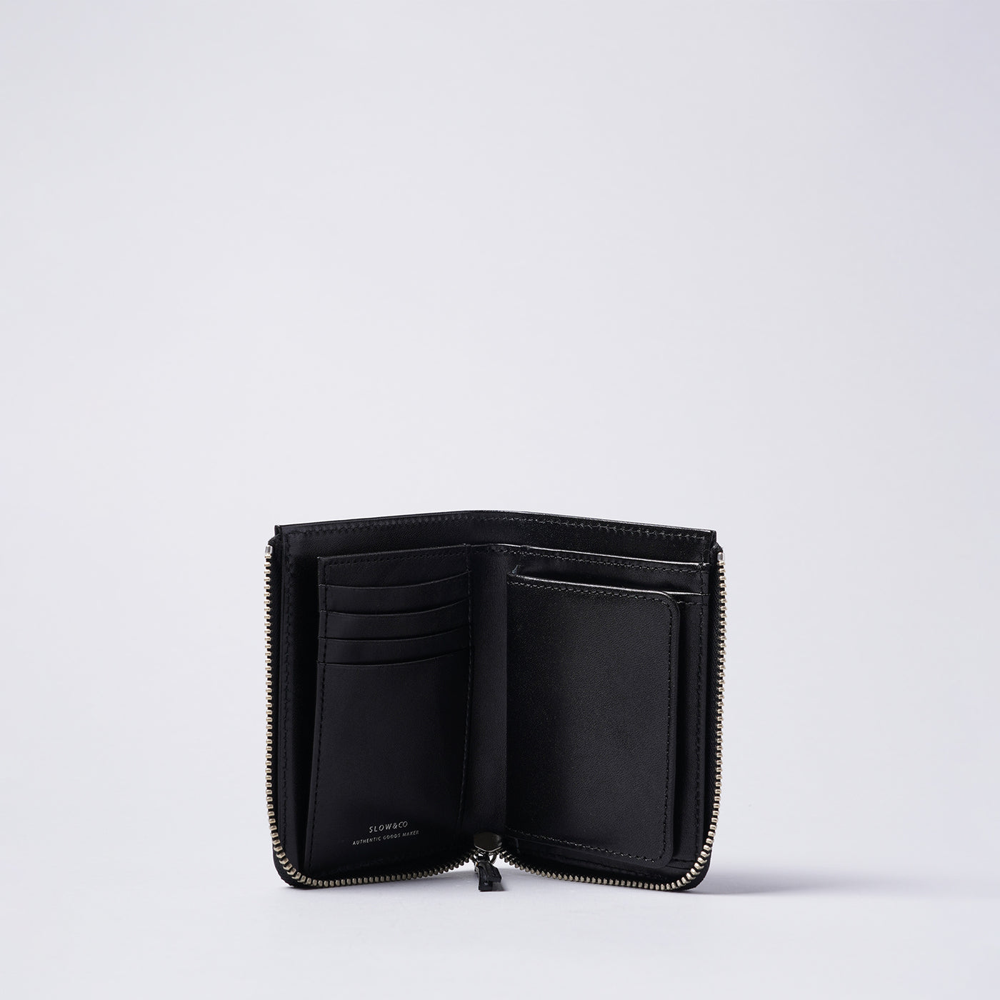 <SLOW> bridle -L Zip middle wallet-/Black