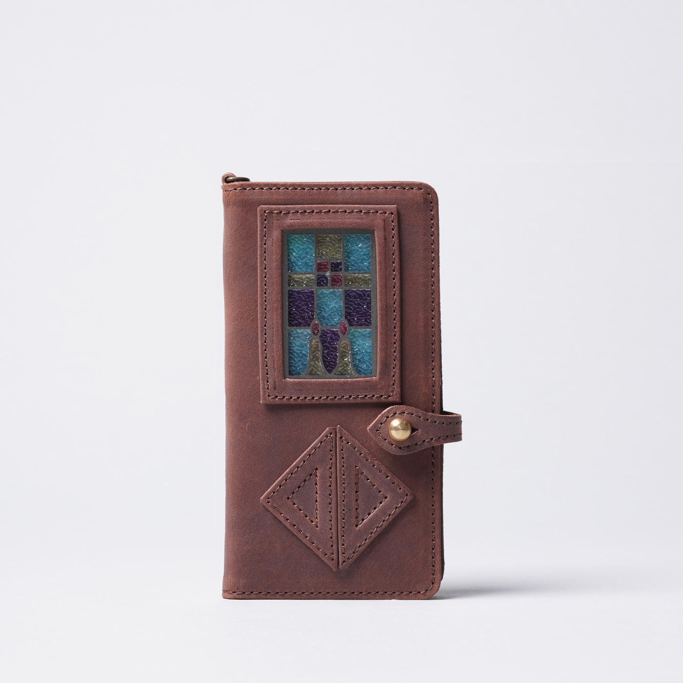 <glart>  Smartphone Case Small Multi (with sliding part) / Brown