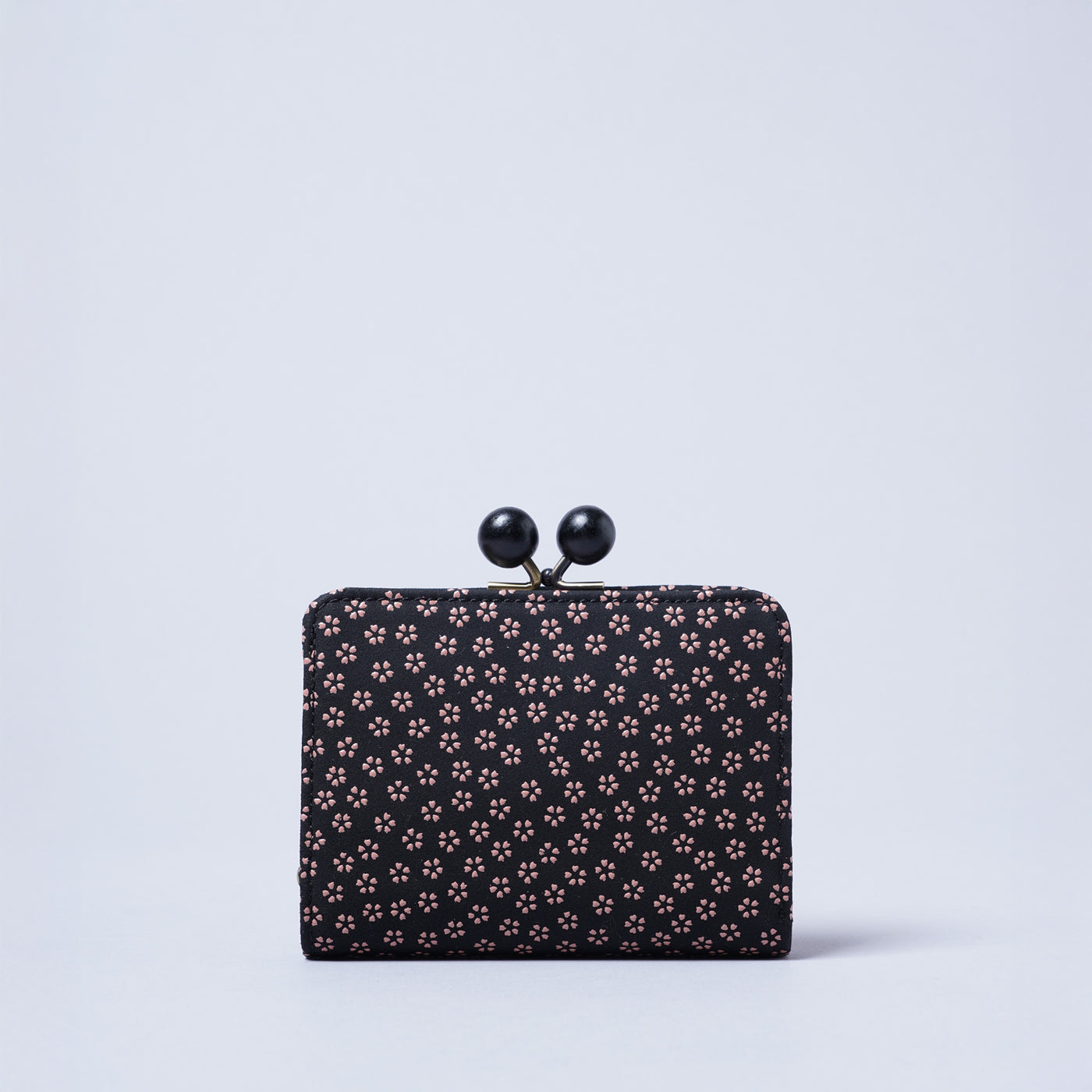 ＜kissora＞古都印傳 口金短夾/龜甲米