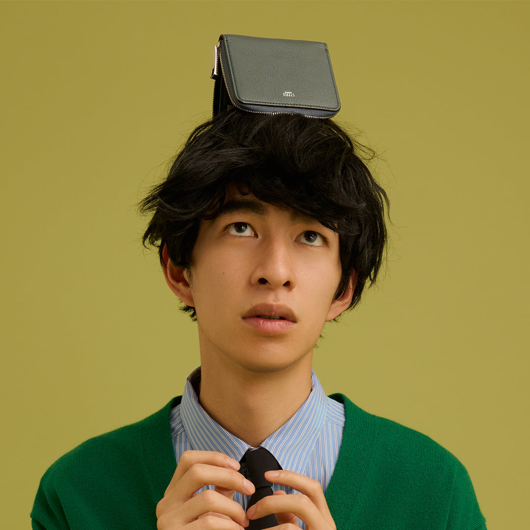 ＜CYPRIS＞RF 迷你錢包/綠色