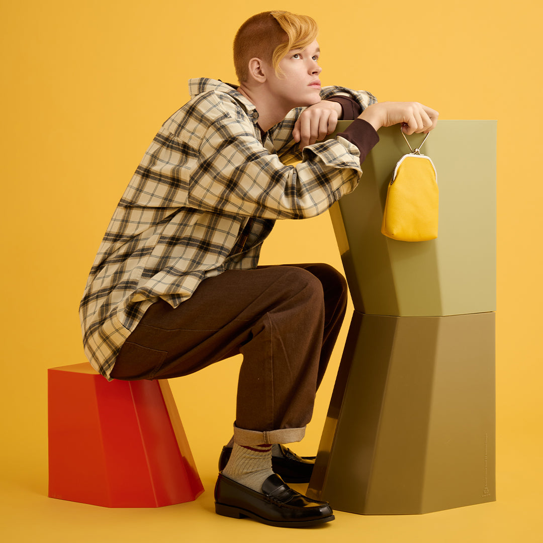 <1/2HALF> METAL HANDLE GAMA-GUCHI / Yellow