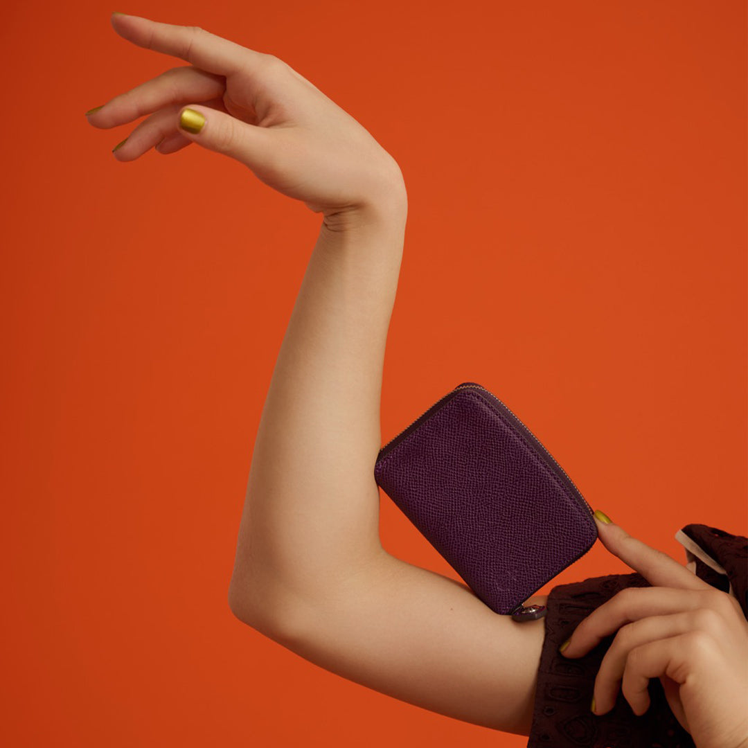 <kiichi> Shade Series Coin Case (Round) / Purple