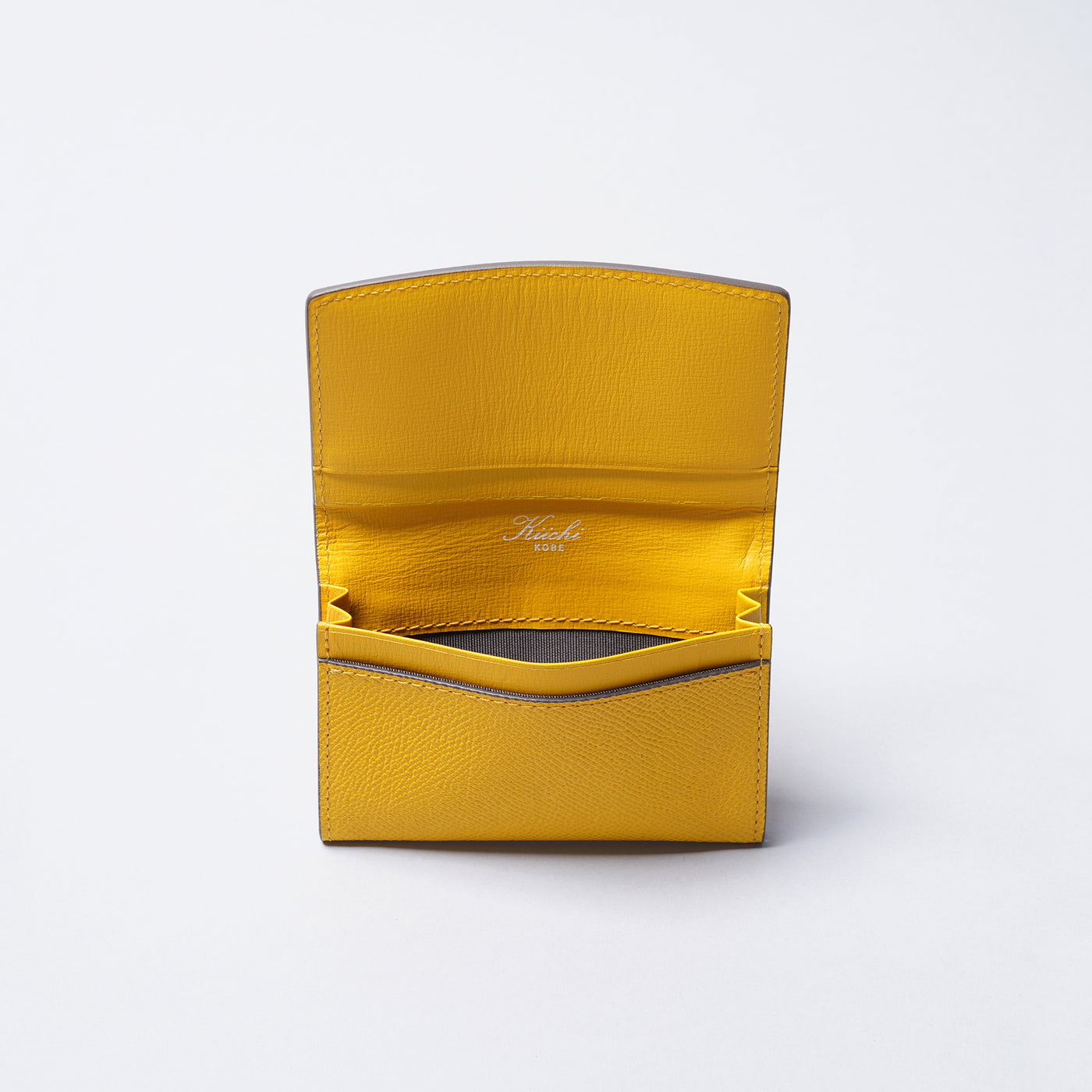 <kiichi> Shade Series Business Card Holder (Side Gusset) / Yellow