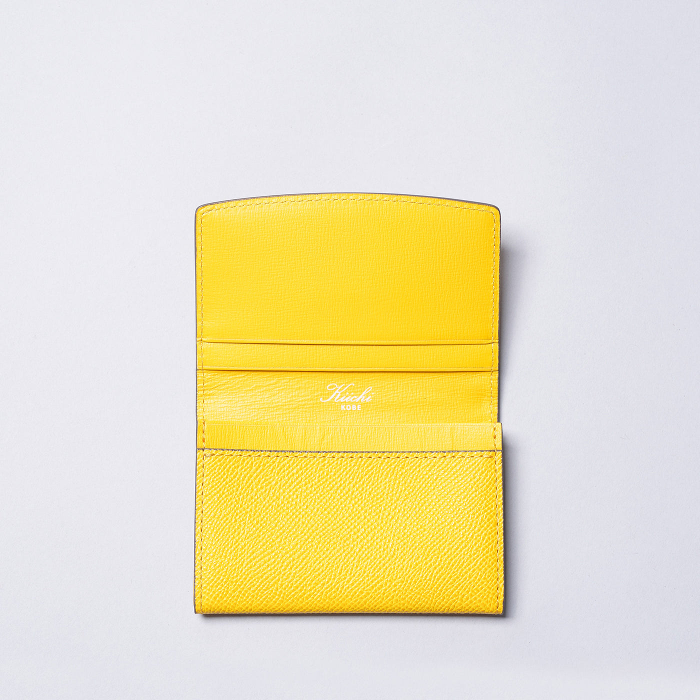 <kiichi> Shade Series Business Card Holder (Side Gusset) / Yellow