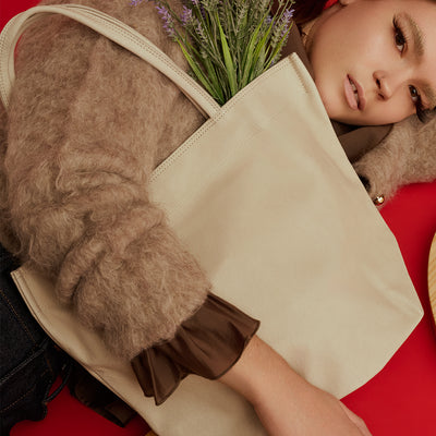 ＜レン＞ハリー ランチバッグM/オートミール