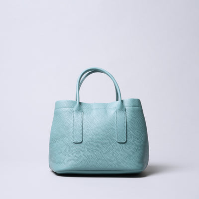 <itten-itten> Leather Mini Tote (w/ D) / Pistachio