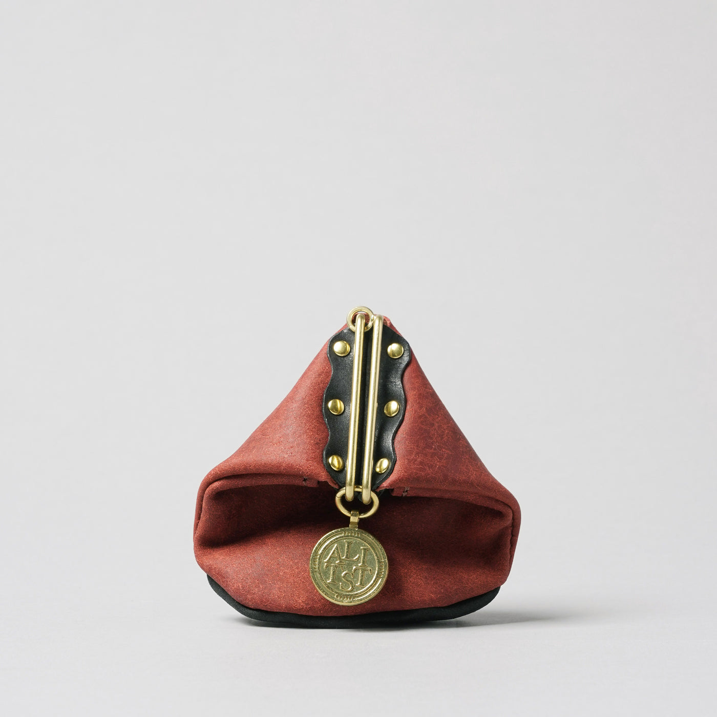 <LITSTA> Pentagon Coin Case / Brick Red