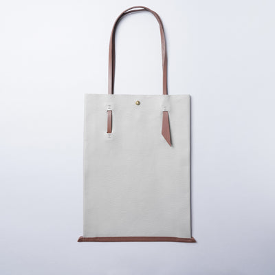 ＜jidai＞ Upcycle Leather Tote (L) / Ivory