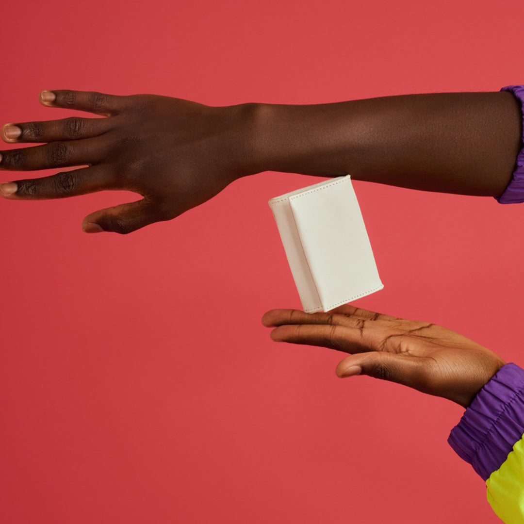 ＜numeri＞COIN &CARD CASE 零錢卡片包/白色