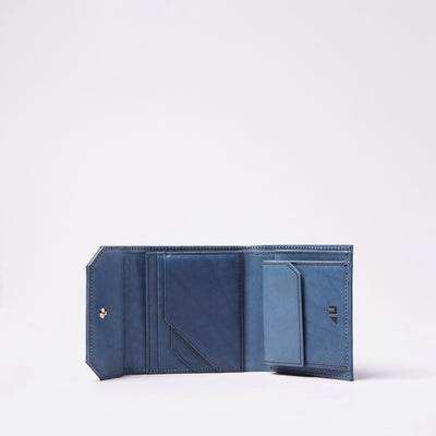 <4U by UNOFUKU> Bifold Wallet with Flap / Navy