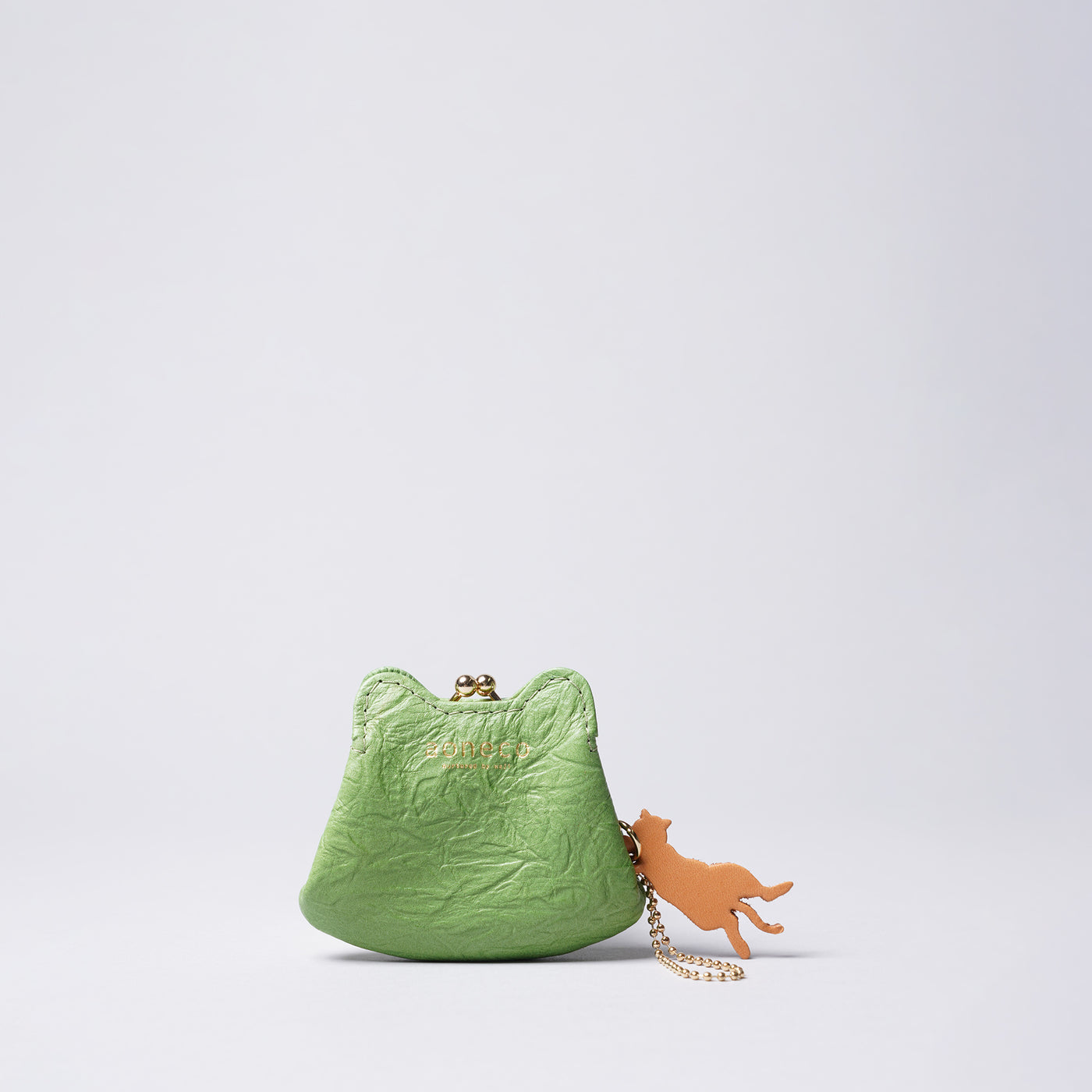 <aoneco> Micro Kiss Lock Pouch / Blue Green