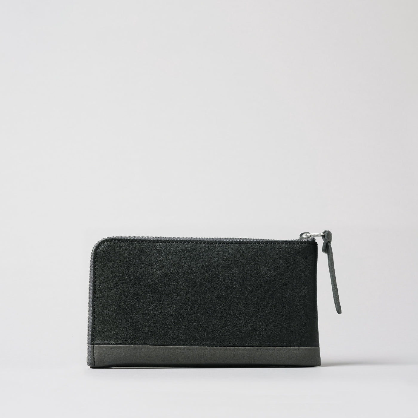 <numeri> Sottile Bi-Color L Zipper Long Wallet / Green x Light Grey