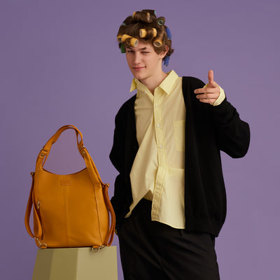 <kissora> 2way bag / Camel