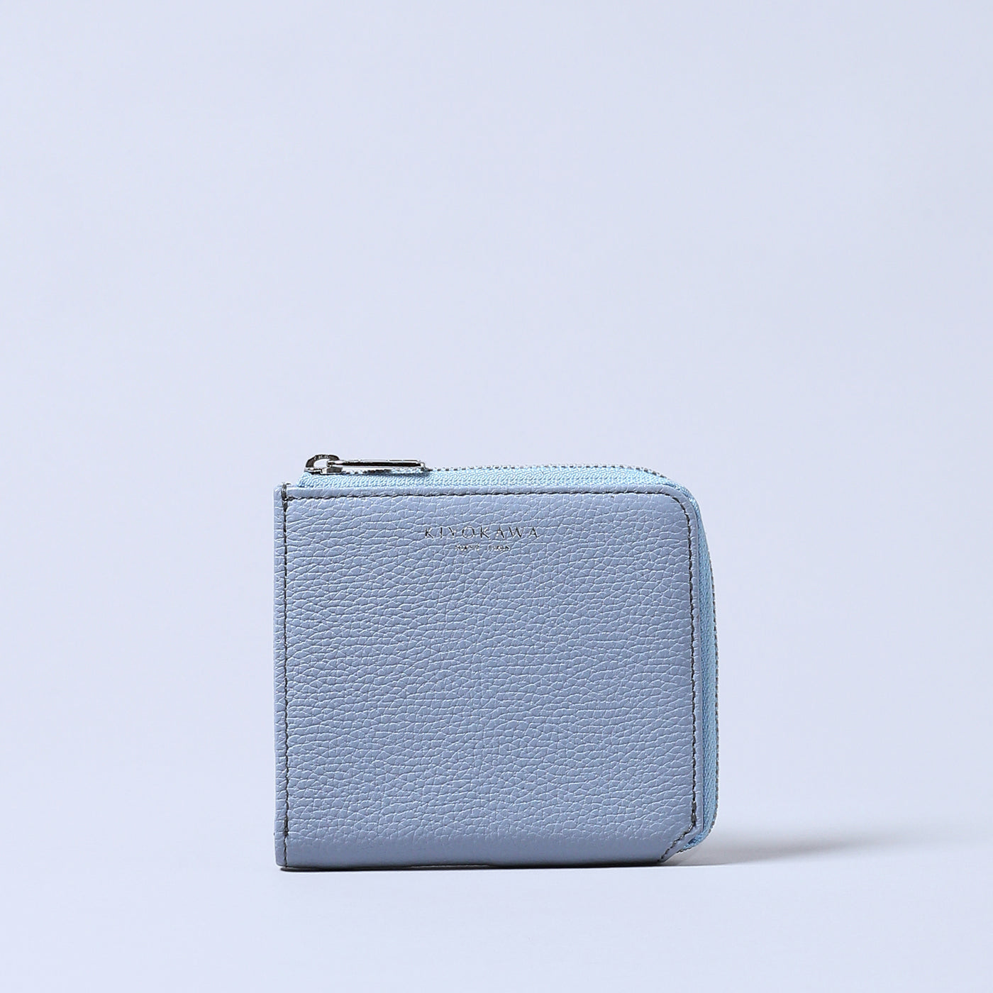 ＜キヨカワ＞［SOPHIE］L zip wallet/アイスブルー