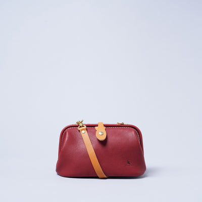 <kissora> Epika Shoulder Bag with Clasp Opening / Grey
