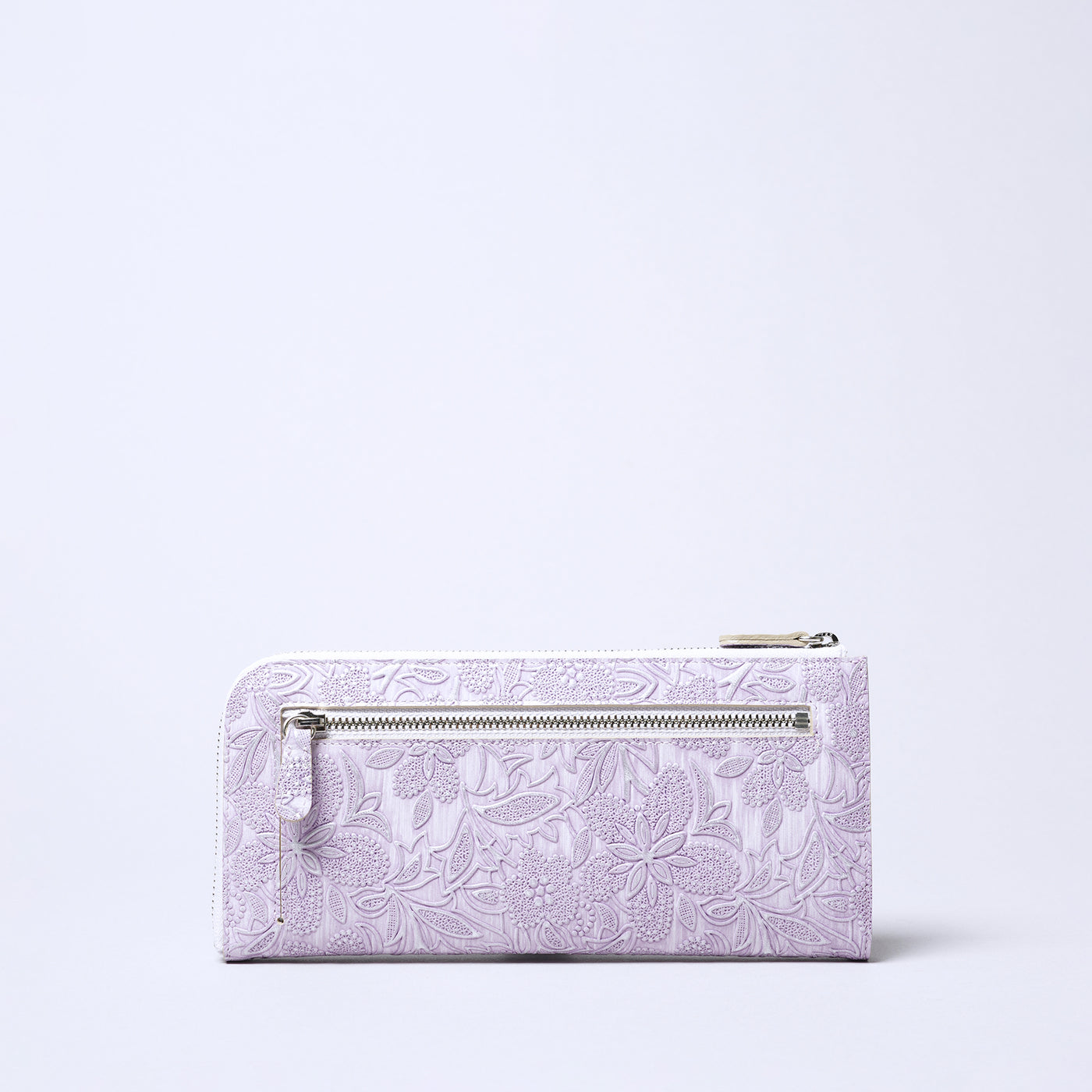 <ARUKAN> Claire L Zip Long Wallet / Pearl White