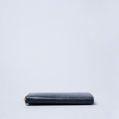 <CRAFSTO>  Bridle Leather Round Zip Long Wallet / Green