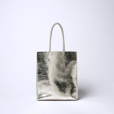 ＜Coquette＞皮革托特包（shiny）/黑色