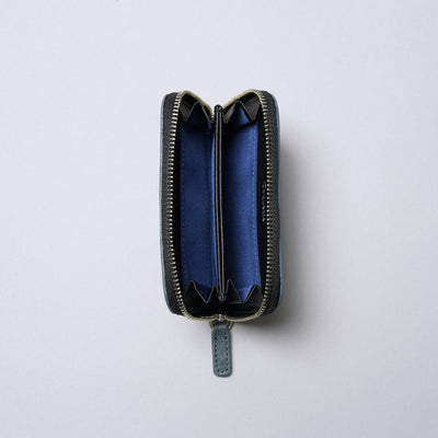 ＜Coquette＞Round Mini Wallet（植鞣革）/黑色