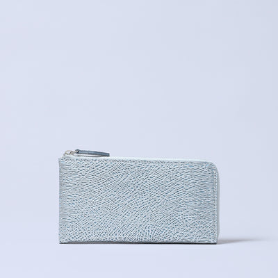 ＜コケット＞Lzip Wallet さざ波/ホワイト