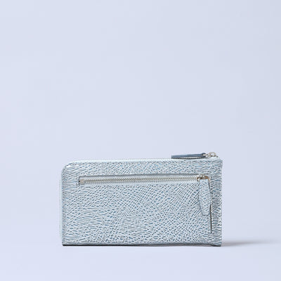 ＜Coquette＞Lzip Wallet 波紋/銀色