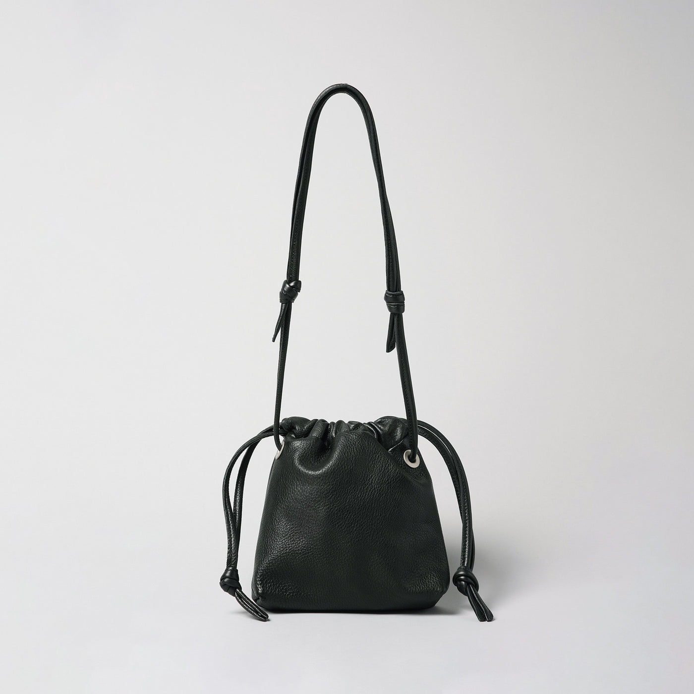 ＜delife＞Drawstring bag/Black