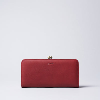 <Dakota> Kiss Lock Long Wallet / Camel