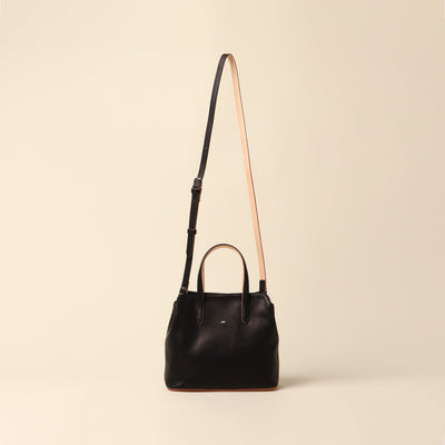 <Estine> Logical series leather 2-way bag / black