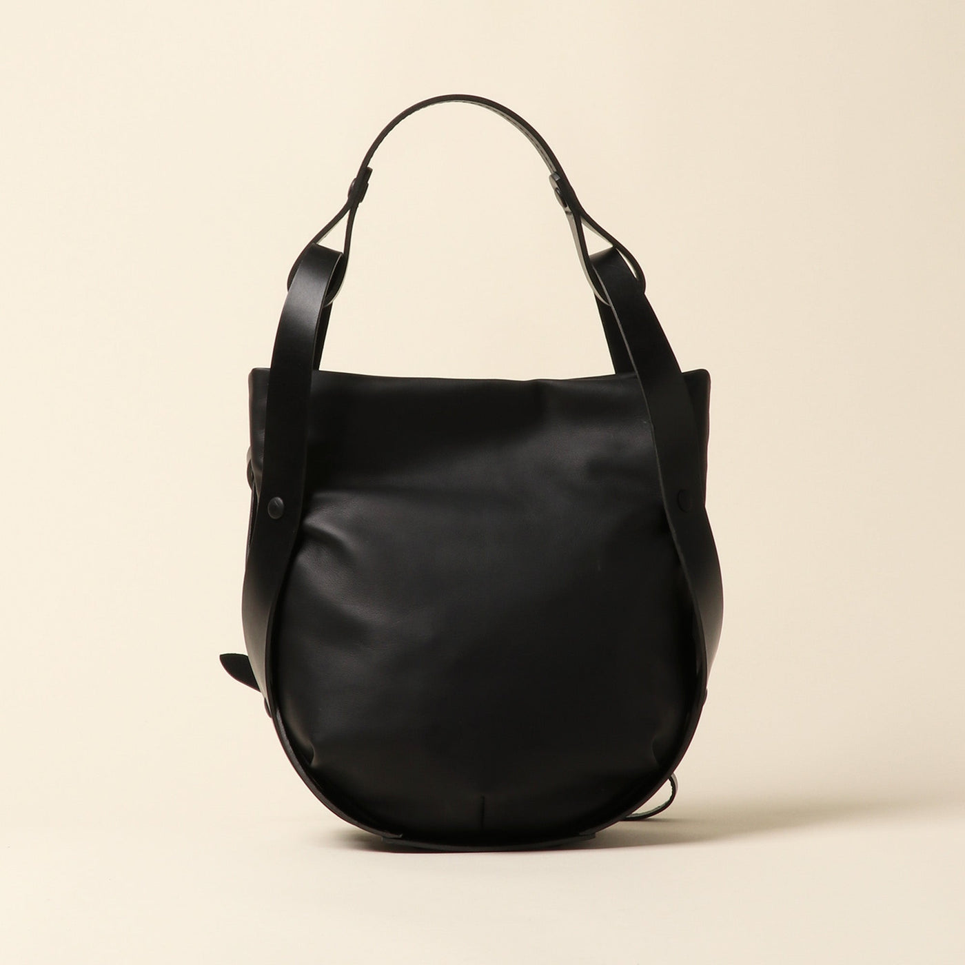 <Estine> Cradle series leather 2-way bag / black