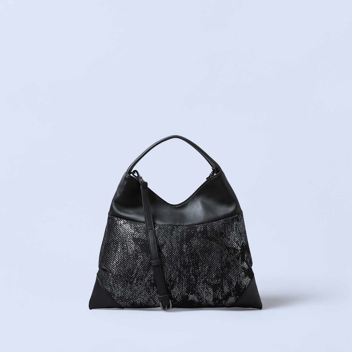 ＜ESTINE＞Oblique系列 兩用型肩背包/黑色