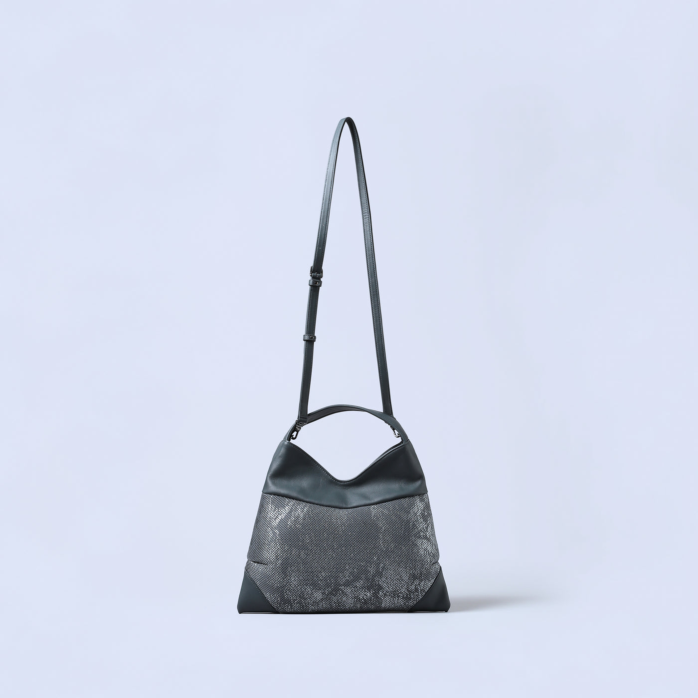 ＜ESTINE＞Oblique系列 兩用型肩背包/黑色