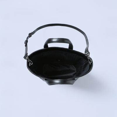 ＜エスティーヌ＞ノワリズムシリーズ レザー2WAYトートバッグ/ブラック