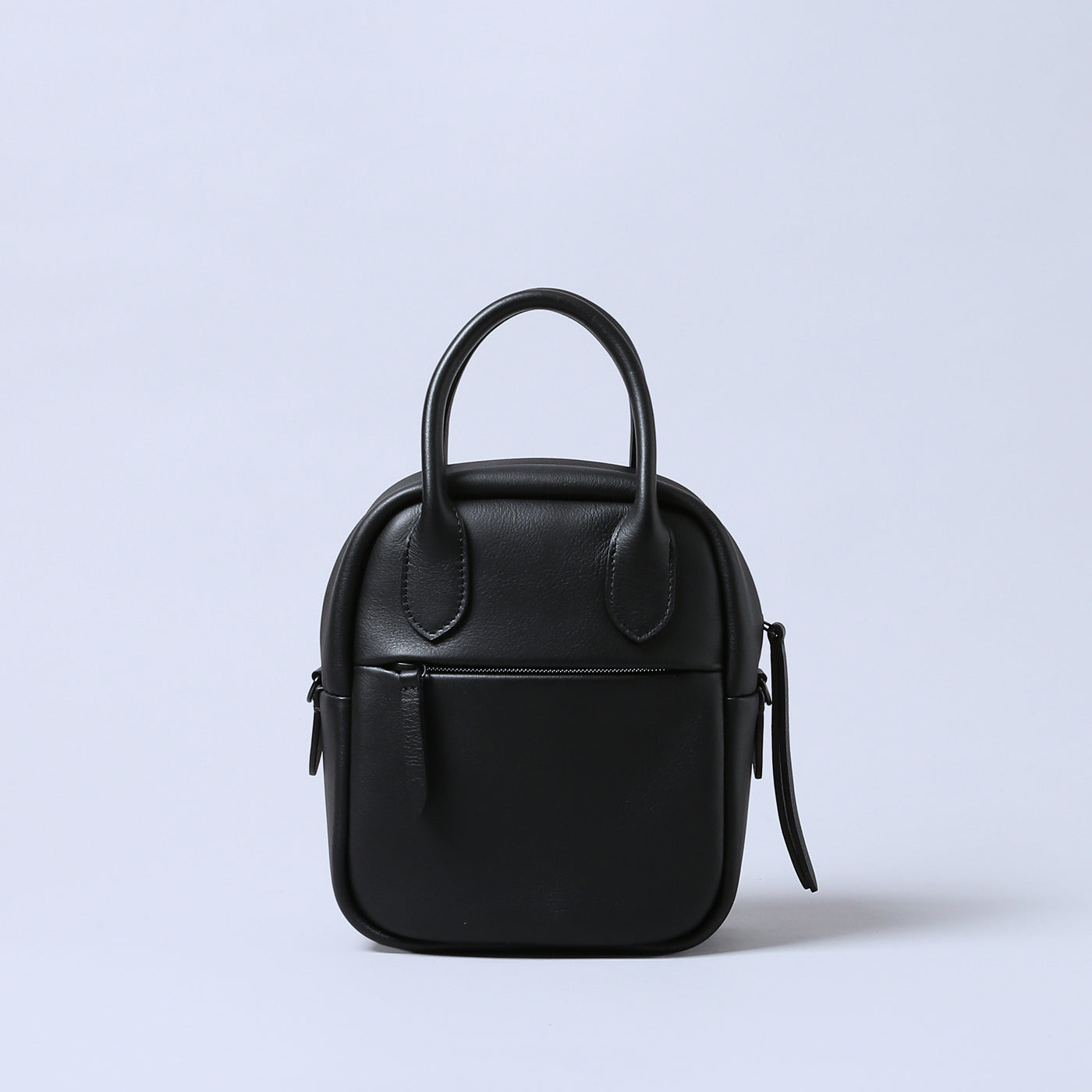 ＜ESTINE＞Minula系列 兩用皮革方形包/黑色