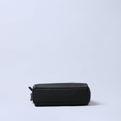 ＜ESTINE＞Minula系列 兩用皮革手提包/黑色