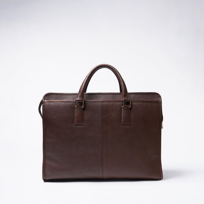 <Flathority> Oil Milling Briefcase / Brown