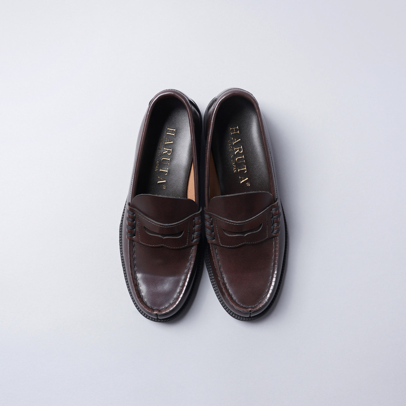 ＜Haruta＞ Men’s  Coin Loafers / Black