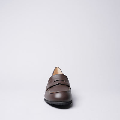 <IUI> Loafer / Dark Brown x Dark Brown Enamel