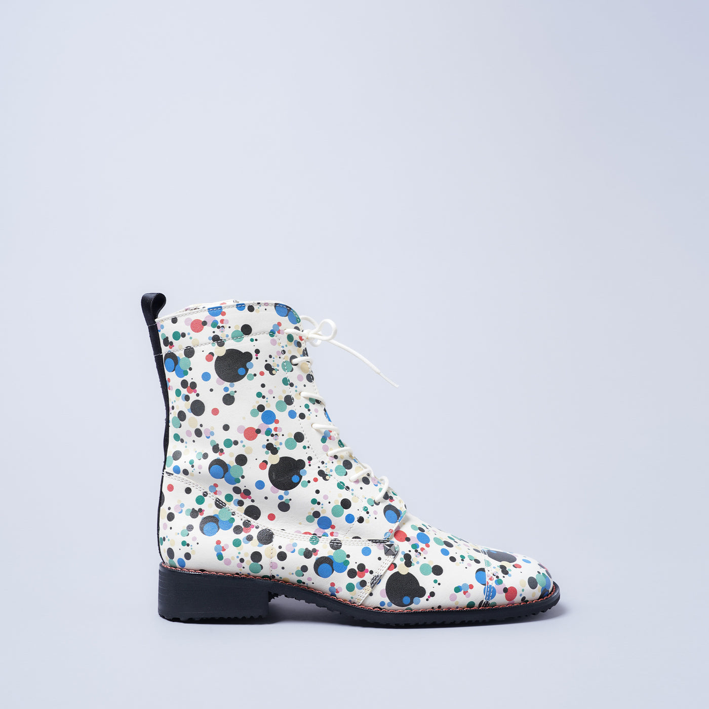 ＜クツネ＞LAST FLOWER BOOTS/リバティドット(マルチ)