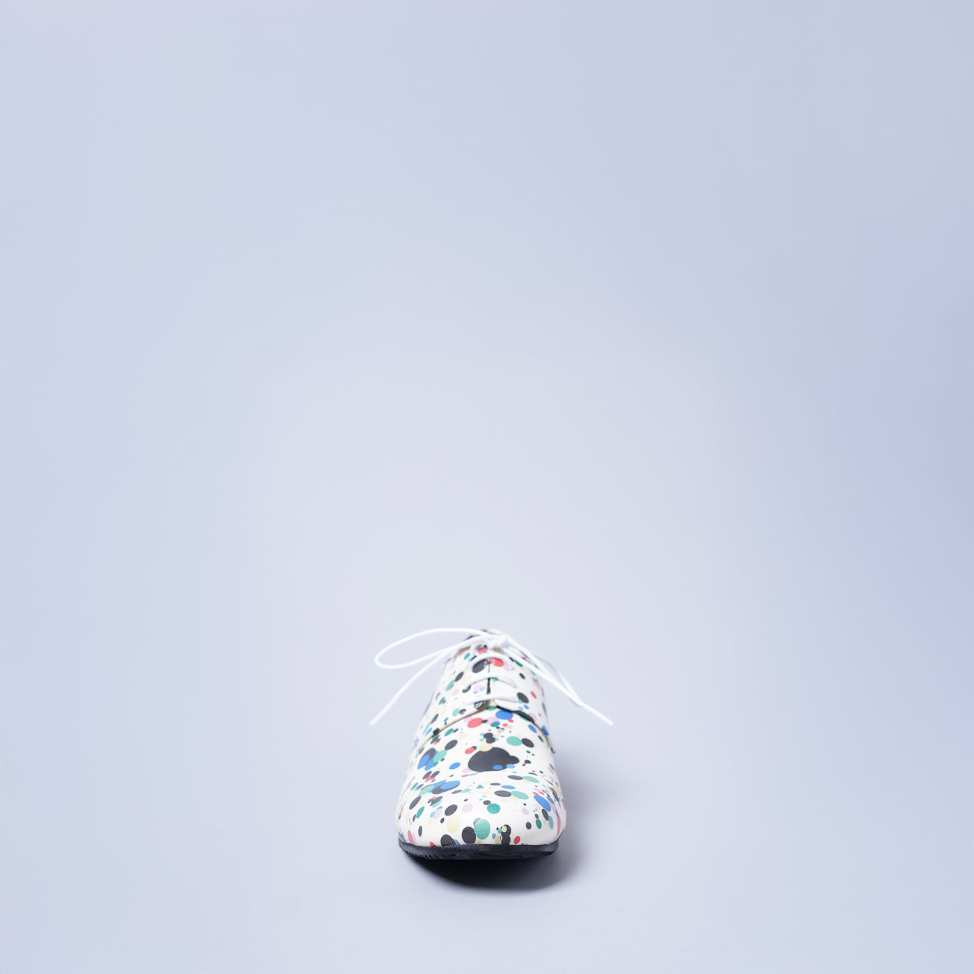 <KUTSUNE> BLUCHER STRAIGHT CHIP /  Liberty Dot White (Multi)