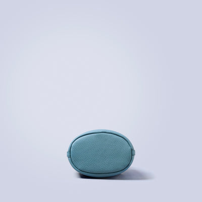 ＜レザリ＞エンボスミニ巾着ショルダー/トープ