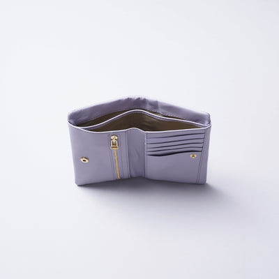 <Neutral Gray> NP135 Husky Short Wallet / Lavender