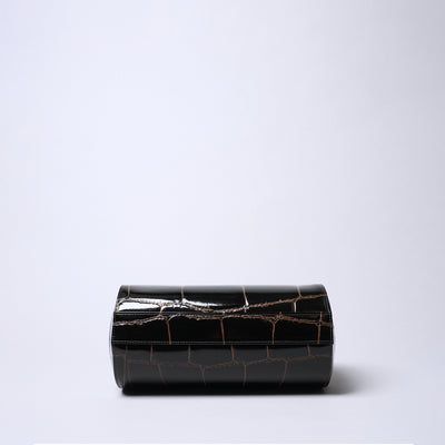 ＜リアルマインド ブラックレーベル＞プリマボルサ 筒形ショルダーバッグ/チョコ